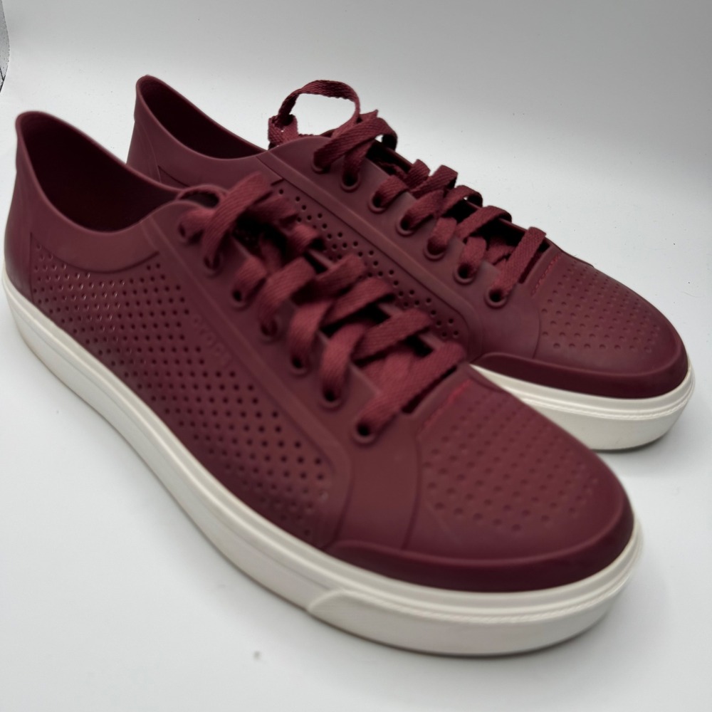 Crocs LiteRide Pacer Burgundy Wine Red Sneakers Mens 11 Low Top
